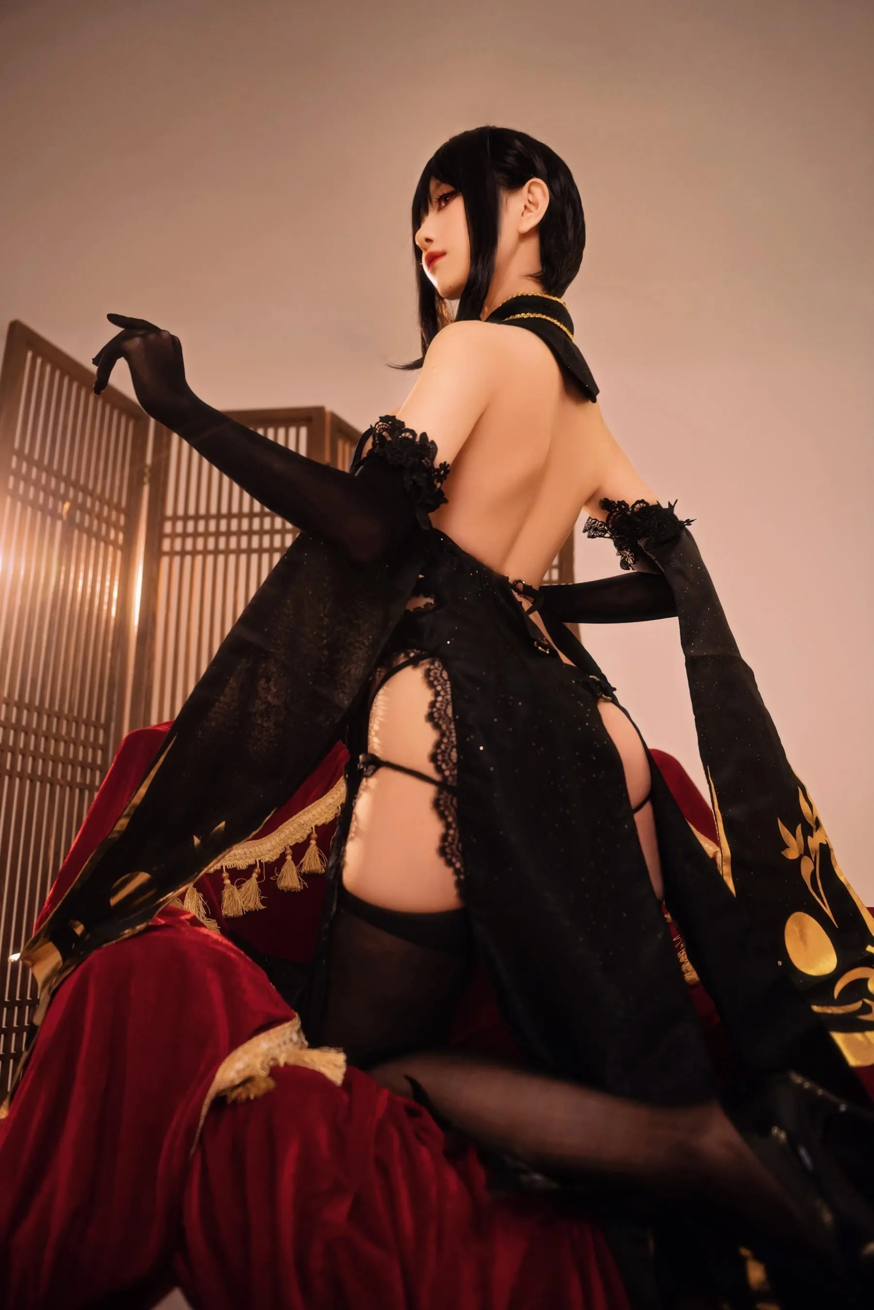 shika小鹿鹿 – NO.92 碧蓝航线镇海 奇奢花苑 [28P]插图